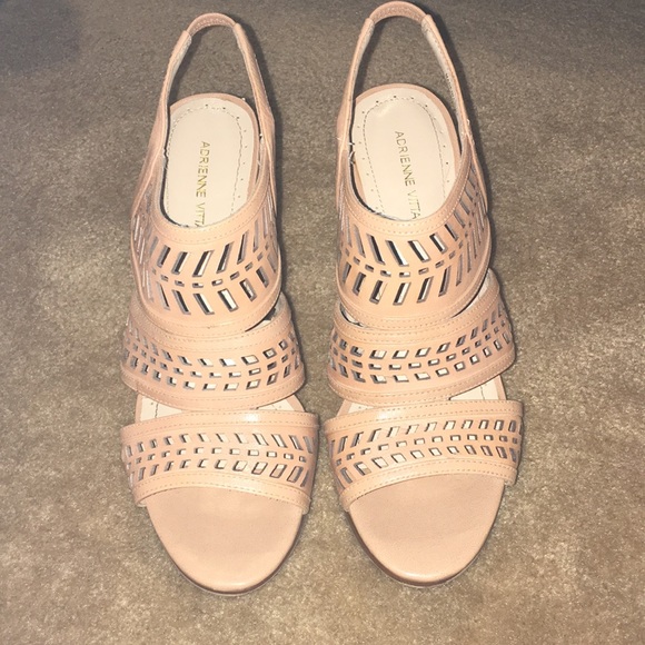 Adrienne Vittadini Shoes - Tan cute heels